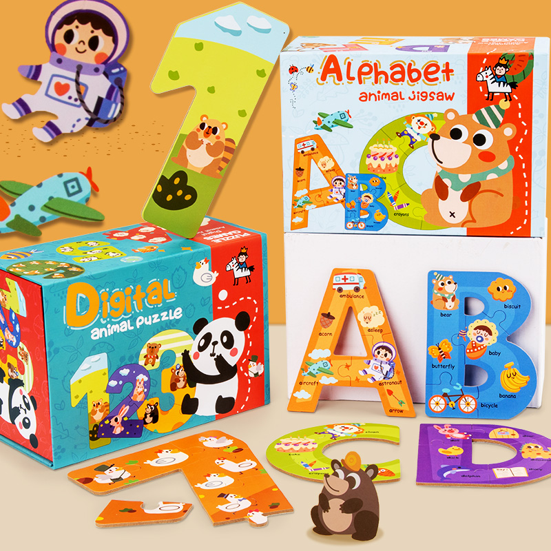 Human Body Puzzle - Montessori Wooden Alphabet Puzzles for Kids
