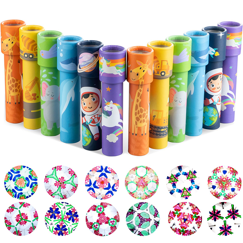 Kids Educational Game - 6Pcs Cartoon Kaleidoscope Classic Educational Toys