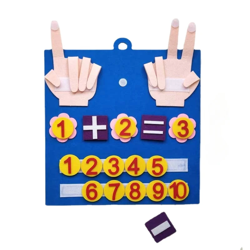 Human Body Puzzle - Kid Montessori Toys Felt Finger Numbers