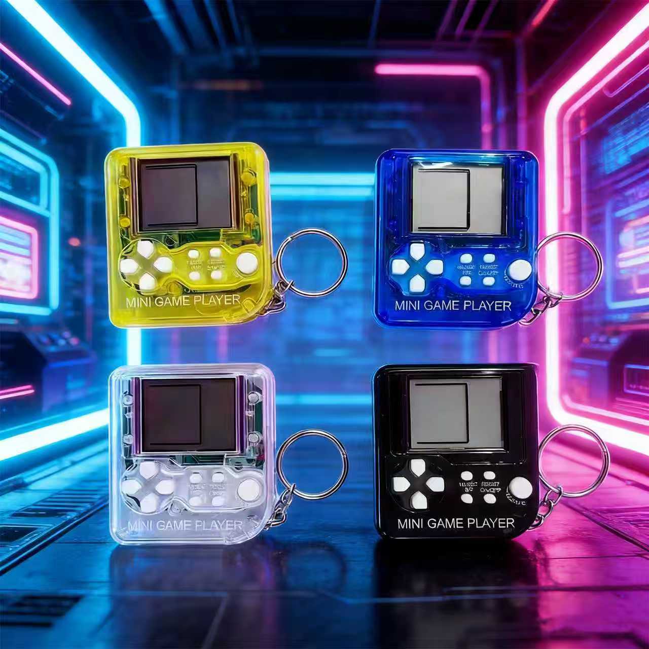 Kids Education Money - Retro Mini Handheld Game Console Keychain