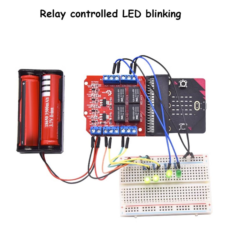 Kids Education Channel - A64I Microbit 4 Channel Relay Module