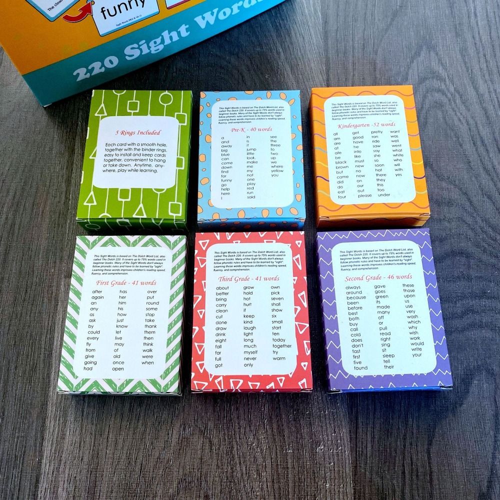 Paper Sight Word Flash Cards A - Sight Word Game recension och pris