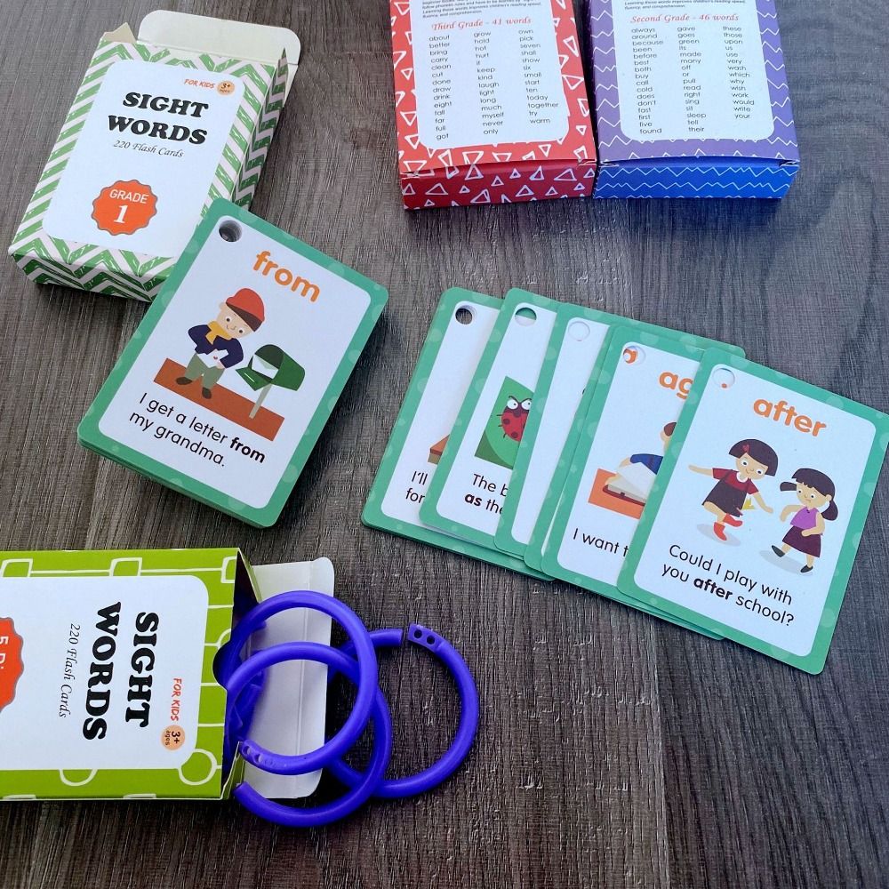 Paper Sight Word Flash Cards A - Sight Word Game recension och pris