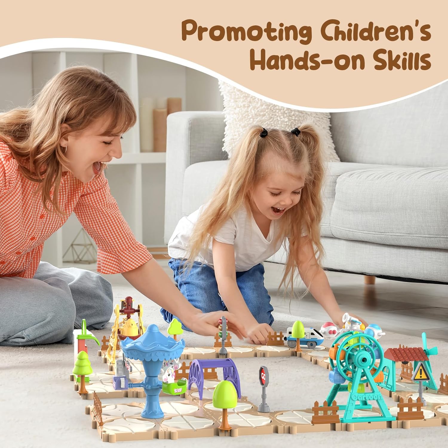 DIY Puzzle Track Car Set Assem - Kids Educational Game recension och pris