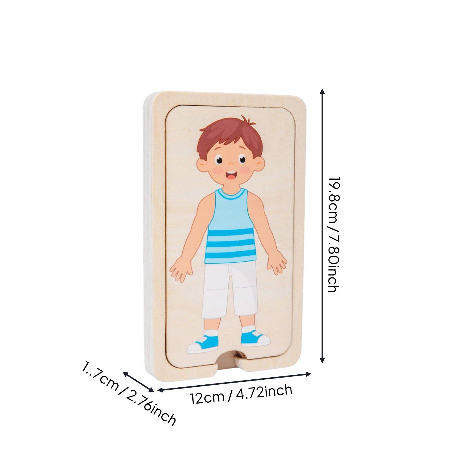 Kids Educational Wooden Puzzle - Human Body Puzzle recension och pris