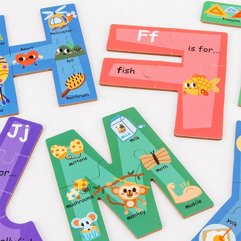 Montessori Wooden Alphabet Puz - Human Body Puzzle recension och pris