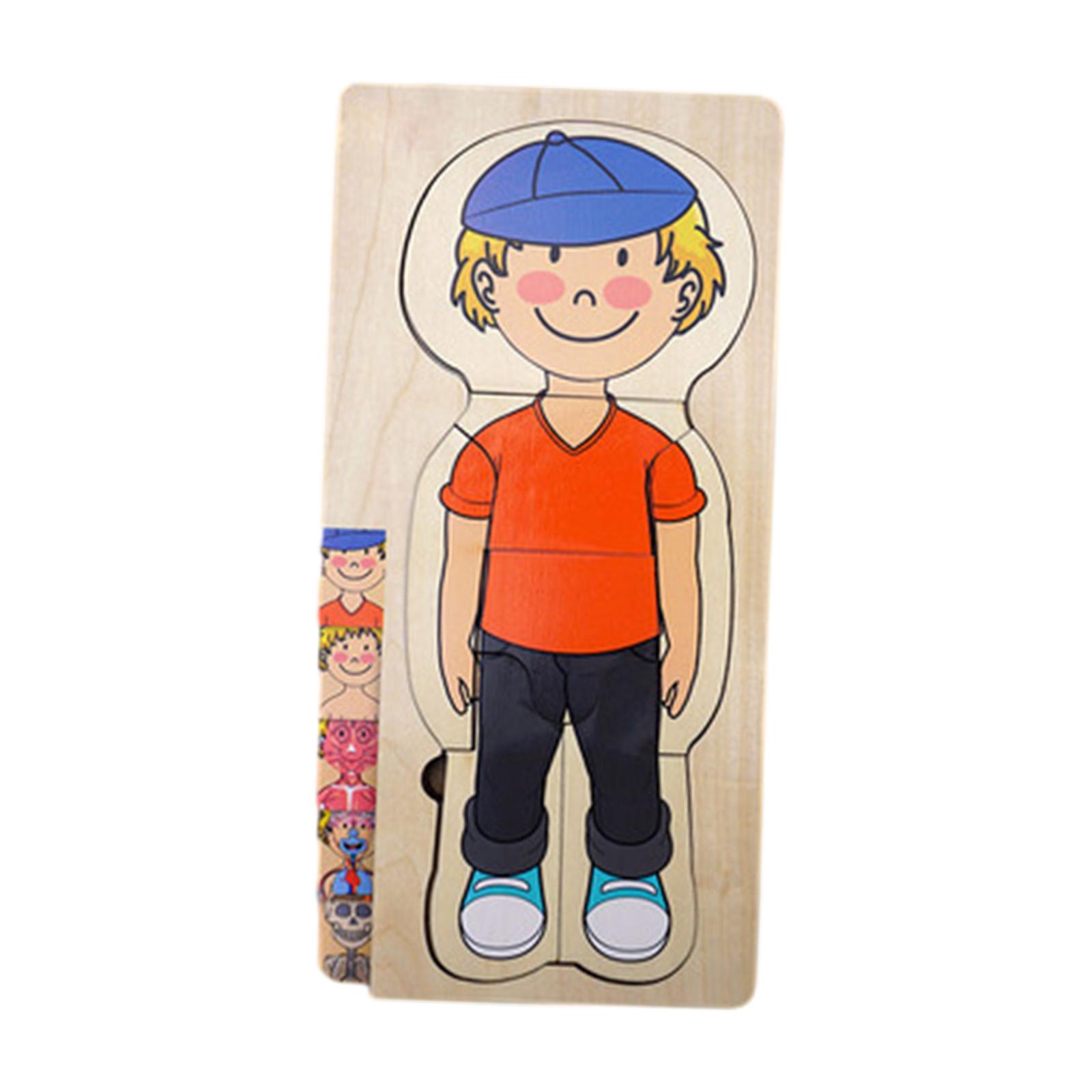 Wooden Human Body Puzzle Toys  - Human Body Puzzle recension och pris