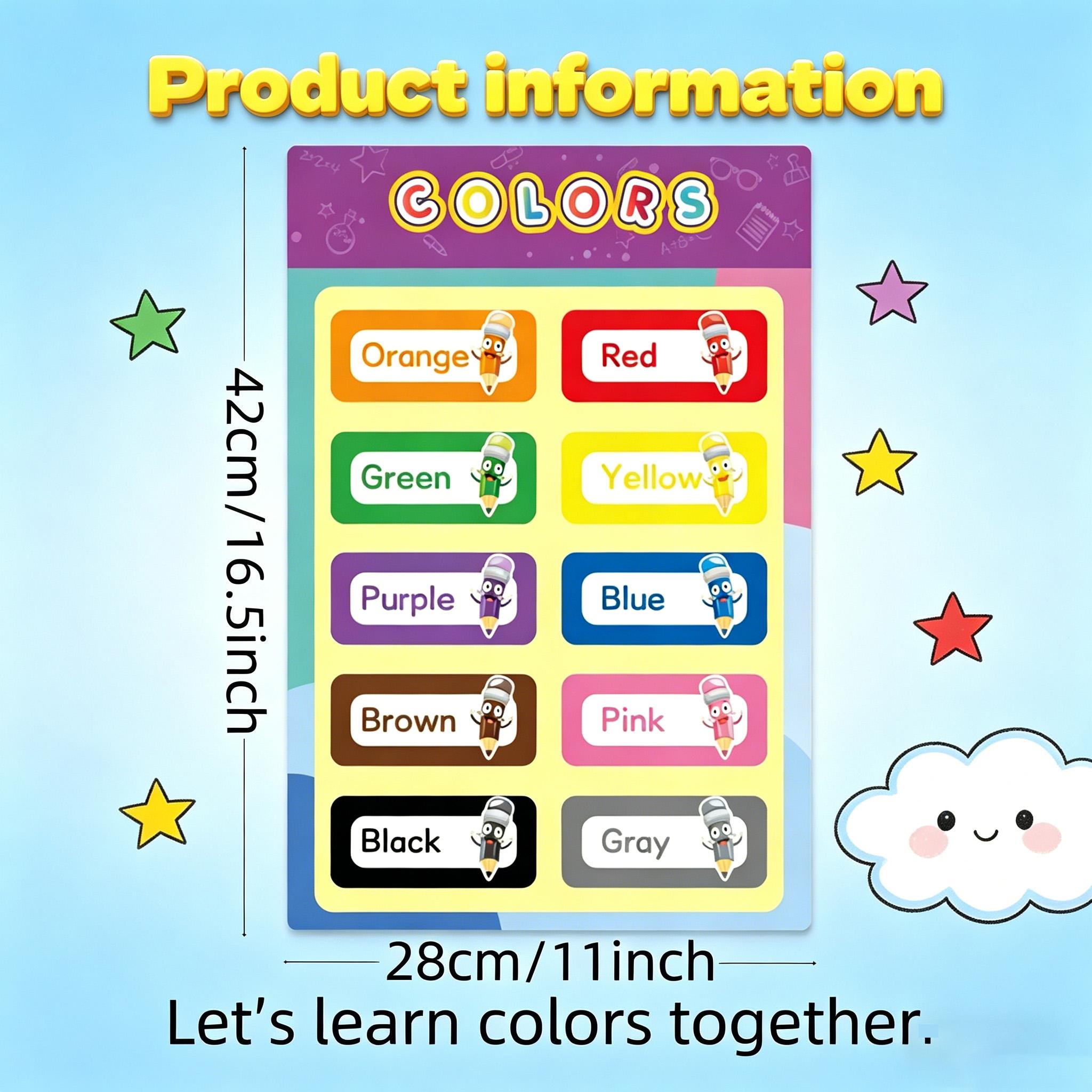 16 PCS Educational Posters for - Kids Educational Poster recension och pris