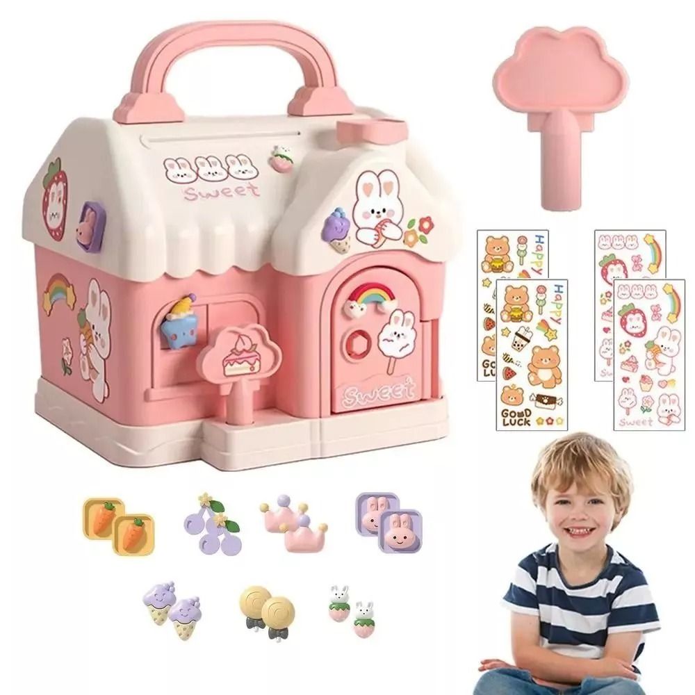 New House-Shaped Money Box Pla - Kids Education Money recension och pris