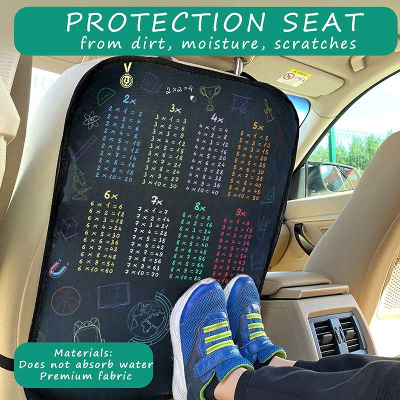 1pc Waterproof Car Seat Cover  - Multiplication Table Mat recension och pris