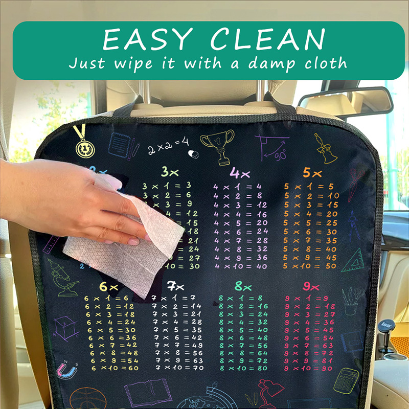 1pc Waterproof Car Seat Cover  - Multiplication Table Mat recension och pris