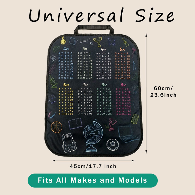 1pc Waterproof Car Seat Cover  - Multiplication Table Mat recension och pris