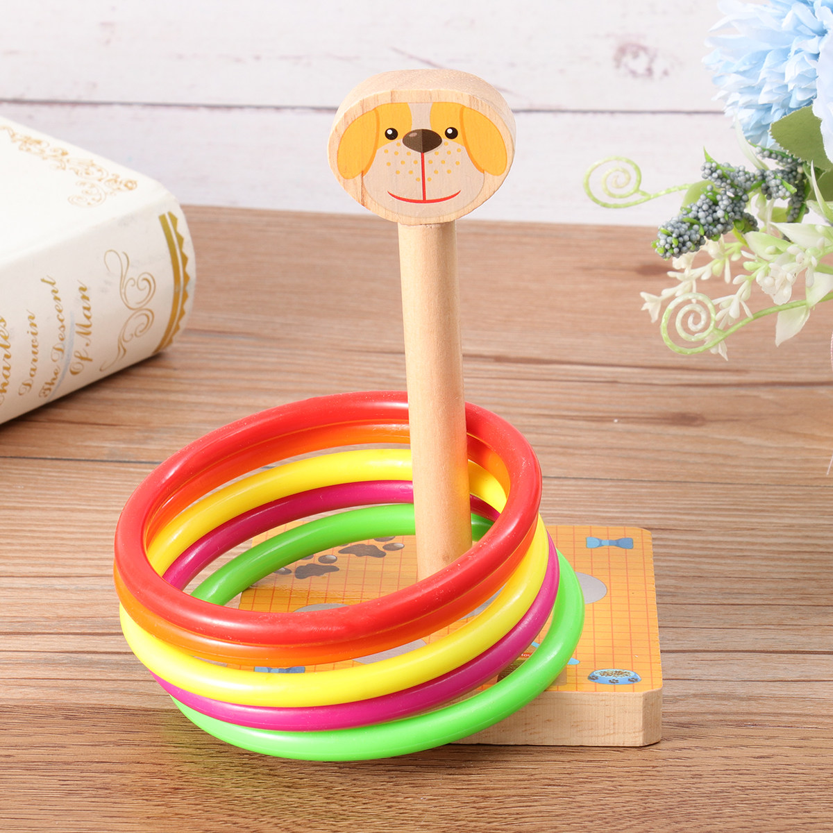 Wooden Animal Style Throwing R - Kids Educational Game recension och pris