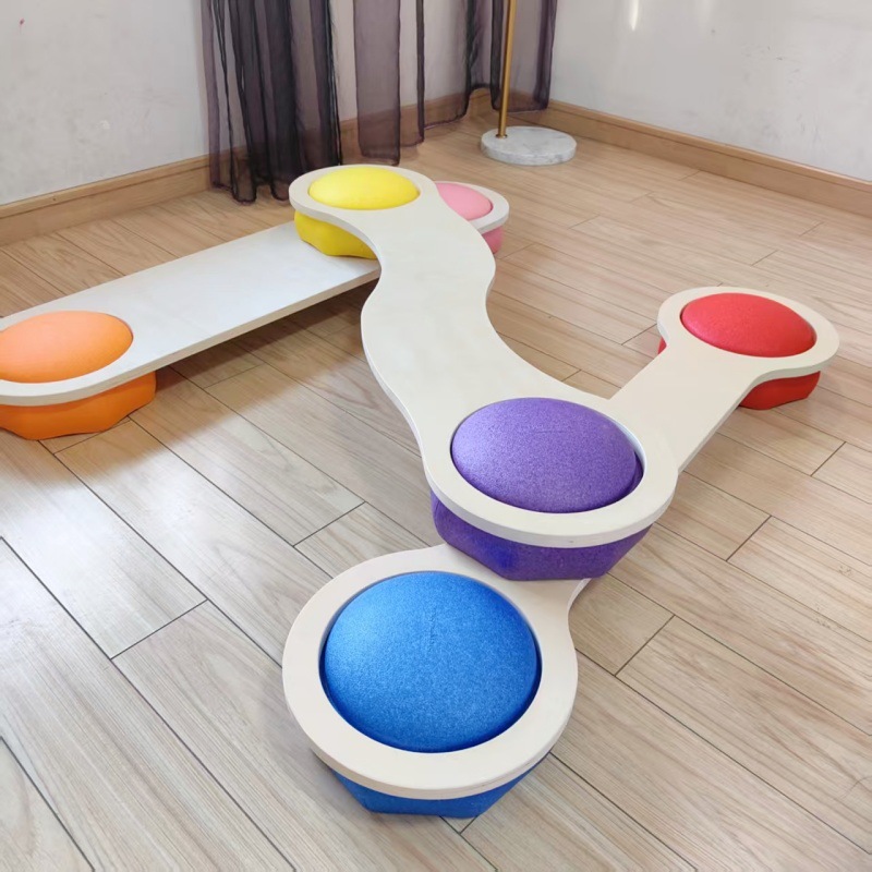 Wooden Balance Beam Stepping S - Kids Education Steps recension och pris