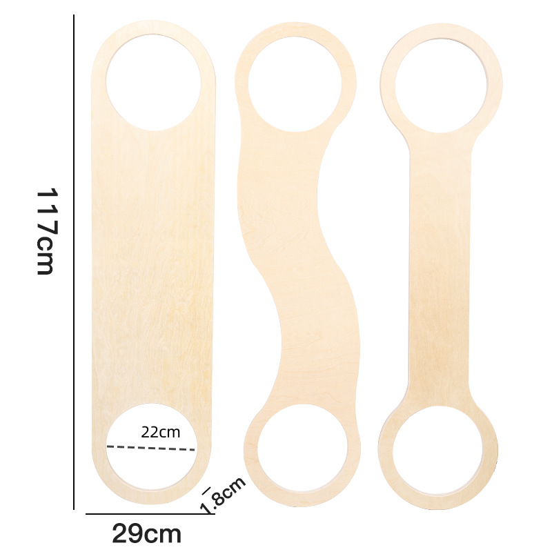 Wooden Balance Beam Stepping S - Kids Education Steps recension och pris