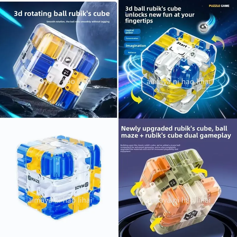 3D Ball Maze Cube Magic Puzzle - Kids Educational Game recension och pris