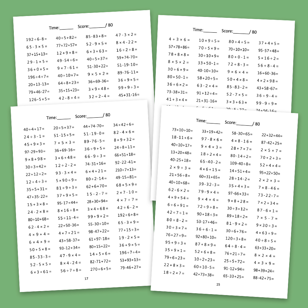 Subtraction, Addition, Multipl - Sight Word Game recension och pris