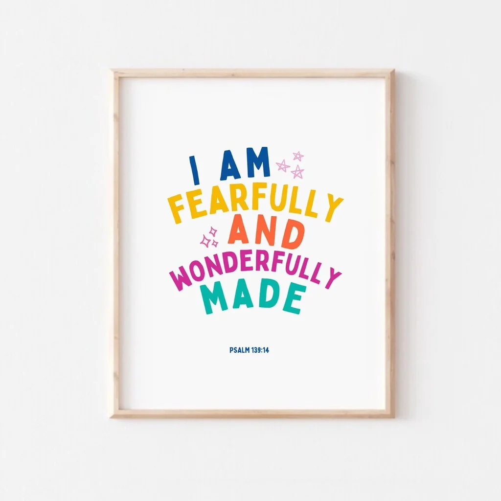 Kids Bible Verse Scripture Pos - Kids Educational Poster recension och pris