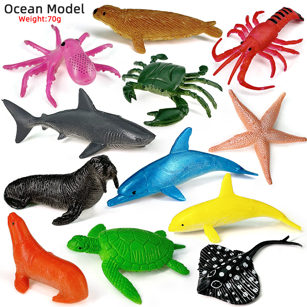 12pcs Ocean Sea Life Set Anima - Kids Educational Game recension och pris