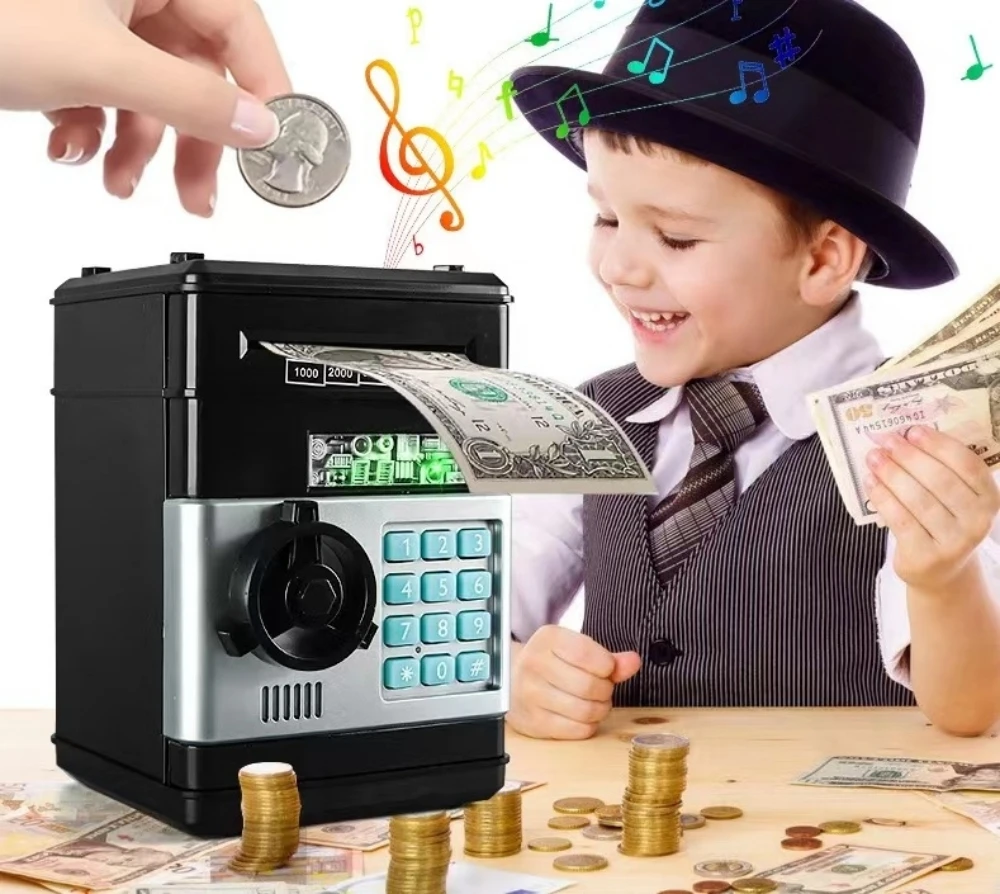 Electronic Piggy Bank ATM Pass - Kids Education Money recension och pris