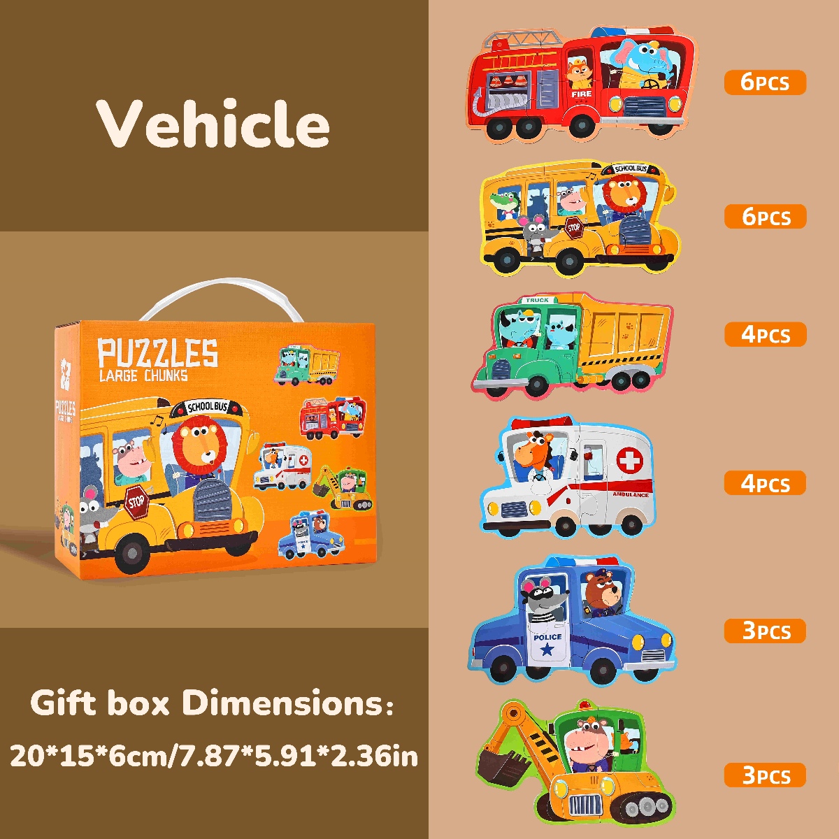 Six-In-One Large Puzzle Gift B - Human Body Puzzle recension och pris