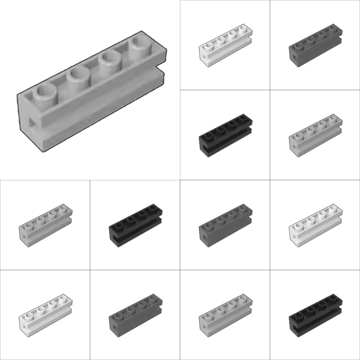 50pcs 2653 Modified 1x4 With C - Kids Education Channel recension och pris