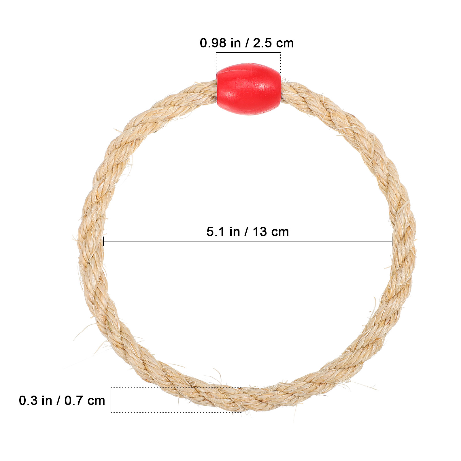 10Pcs Wooden Style Twine Ring  - Kids Educational Game recension och pris