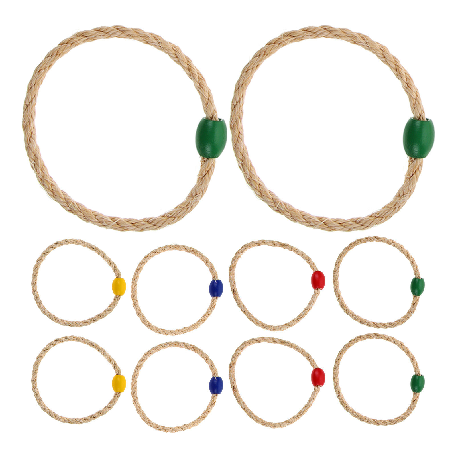 10Pcs Wooden Style Twine Ring  - Kids Educational Game recension och pris