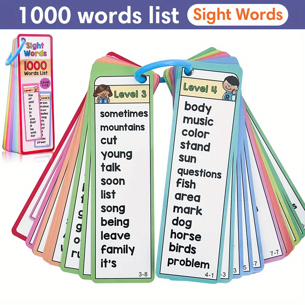 1000 Sight Words Flash Cards f - Sight Word Game recension och pris