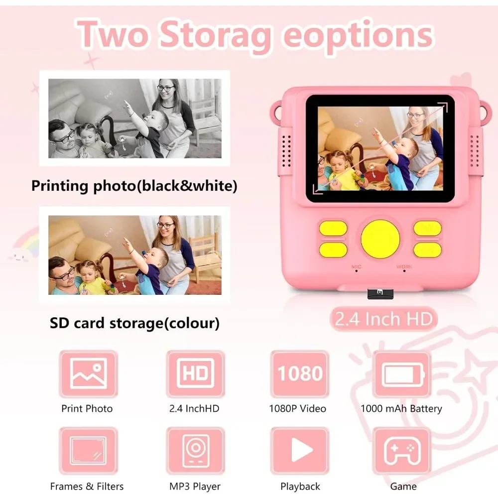 Instant Print Camera for Kids, - Kids Education News recension och pris