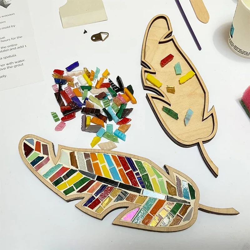 DIY Mosaic Coaster Colored Fea - Kids Educational Device recension och pris
