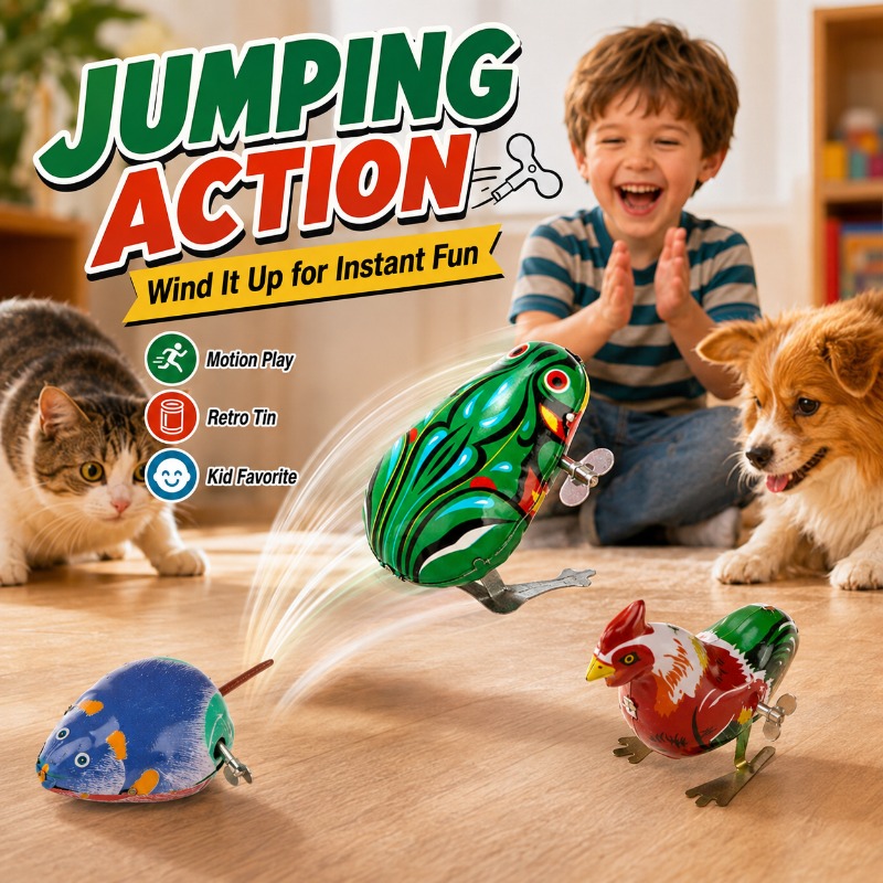 Traditional Wind Up Jumping Fr - Kids No Education recension och pris