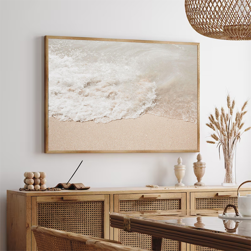 Seashell Beach Soft Blue Ocean - Kids Educational Poster recension och pris