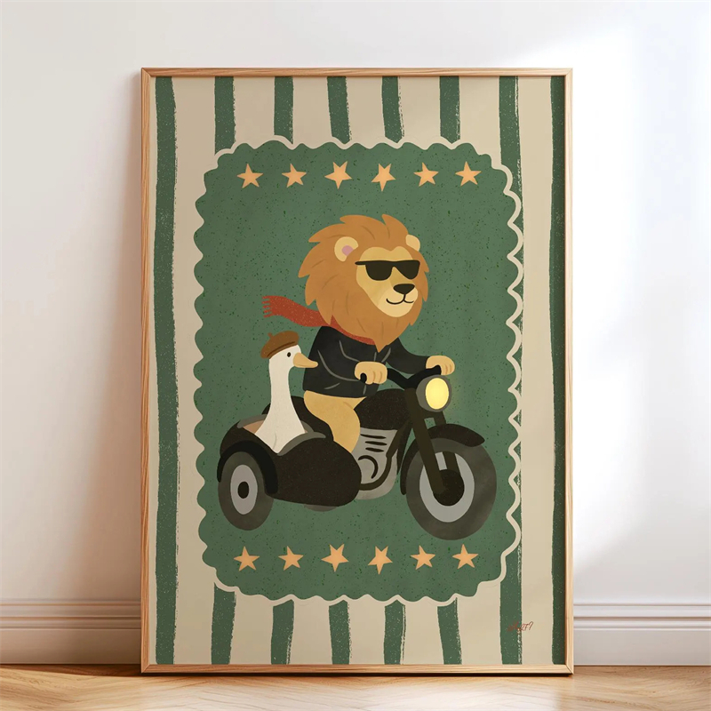 Whimsical Skateboard Dog Dachs - Kids Educational Poster recension och pris