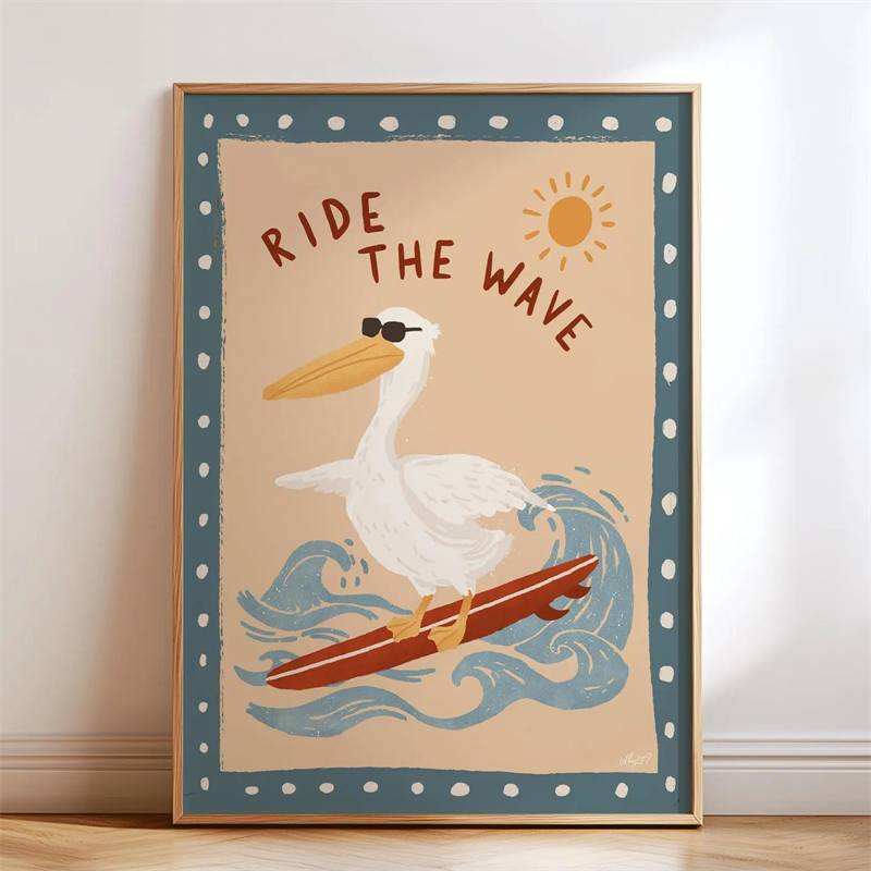 Whimsical Skateboard Dog Dachs - Kids Educational Poster recension och pris