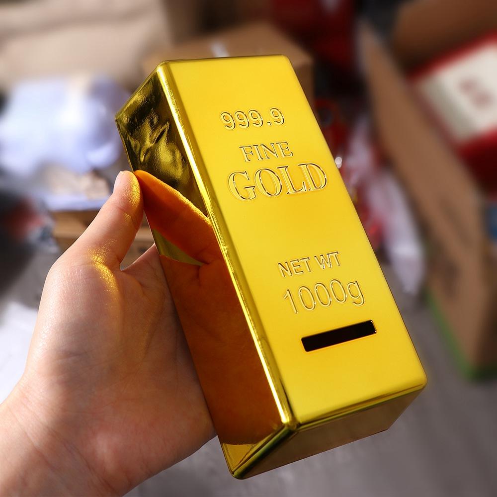 Unique Plastic Gold Bullion Ba - Kids Education Money recension och pris