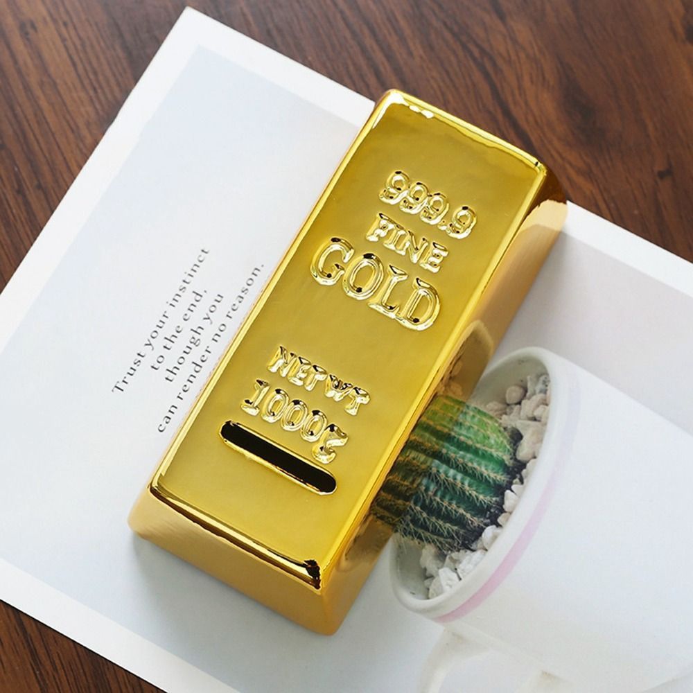 Unique Plastic Gold Bullion Ba - Kids Education Money recension och pris