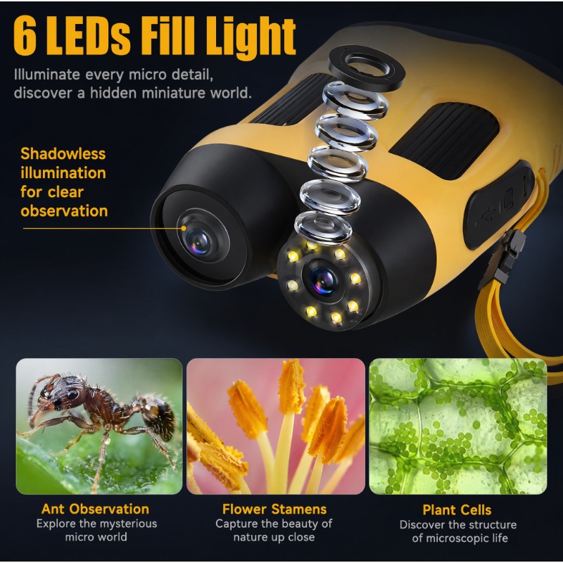 Microscope Camera 4K 1000X Dig - Kids Education News recension och pris