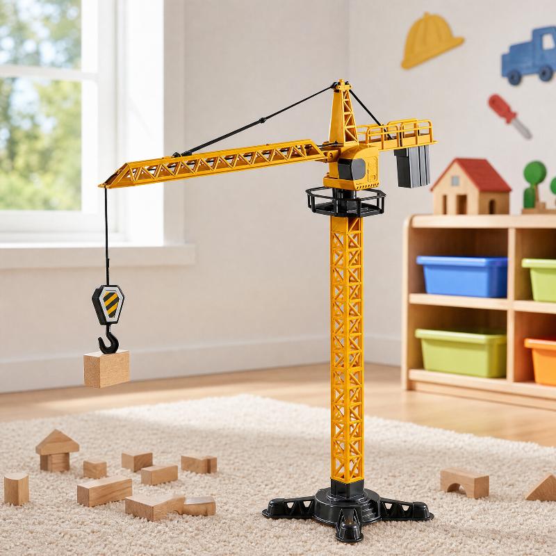 Tower Crane Toy Simulated Cons - Kids Educational Game recension och pris