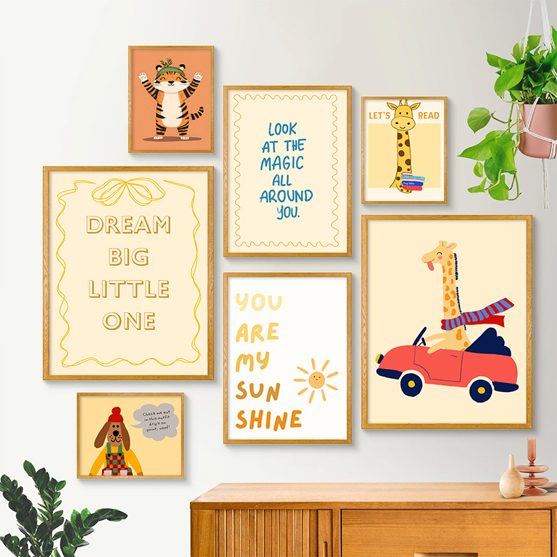 Nordic-style cartoon children' - Kids Educational Poster recension och pris
