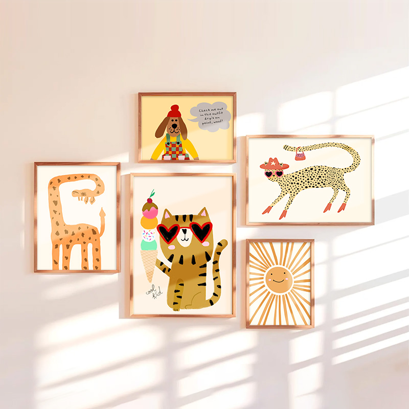 Nordic-style cartoon children' - Kids Educational Poster recension och pris