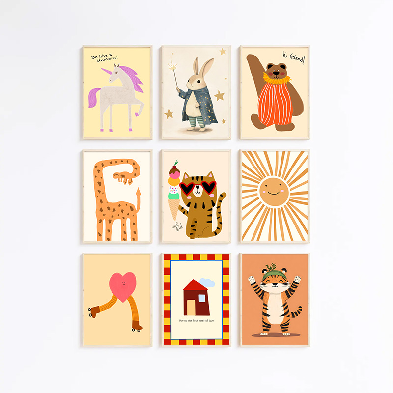Nordic-style cartoon children' - Kids Educational Poster recension och pris