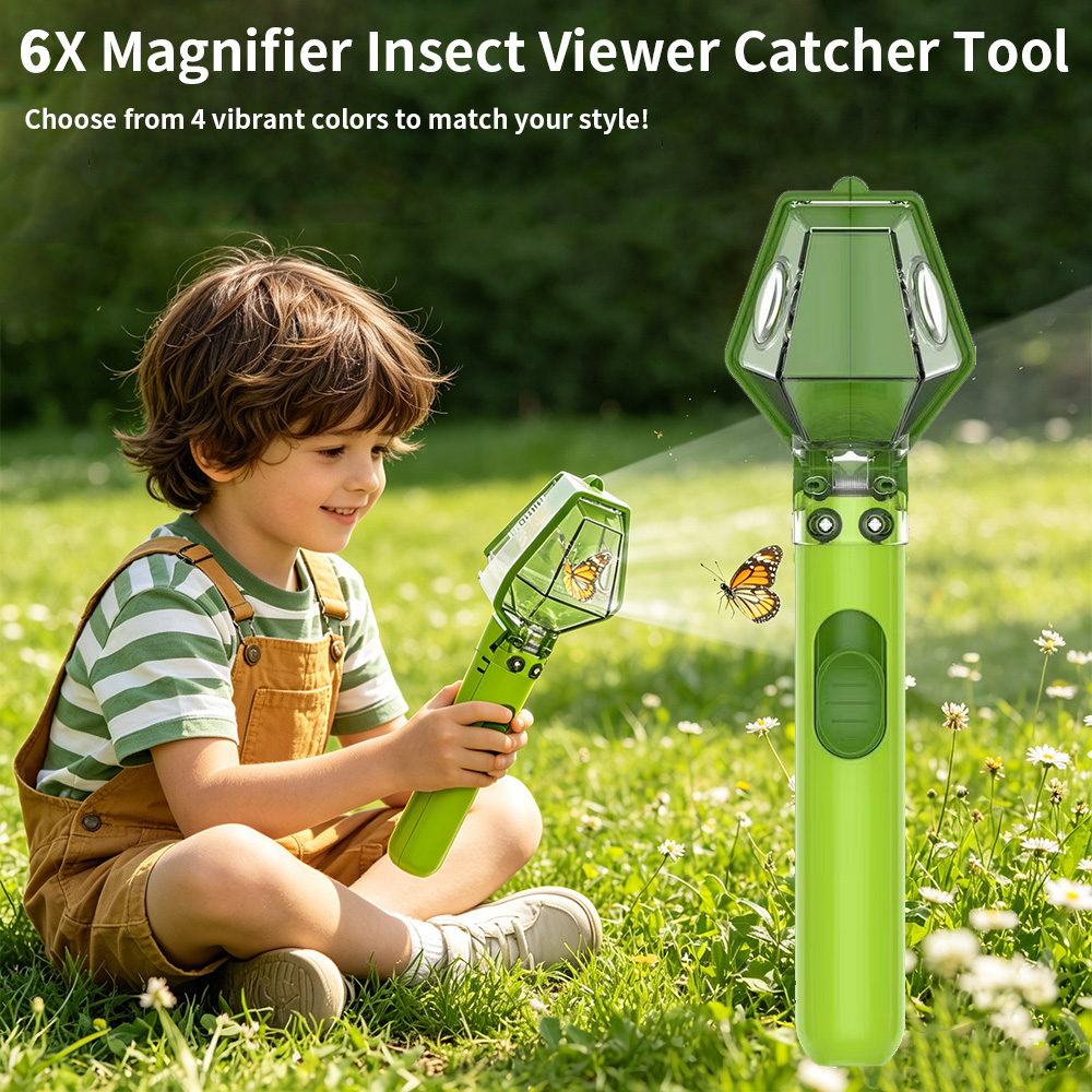 6X Magnifier Kids Bug Catcher, - Kids No Education recension och pris