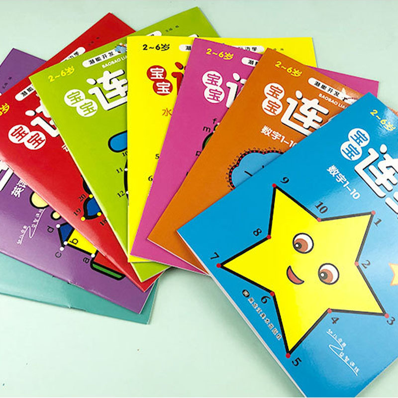 8Pcs Kids Connect the Dots Col - Kids Education Steps recension och pris