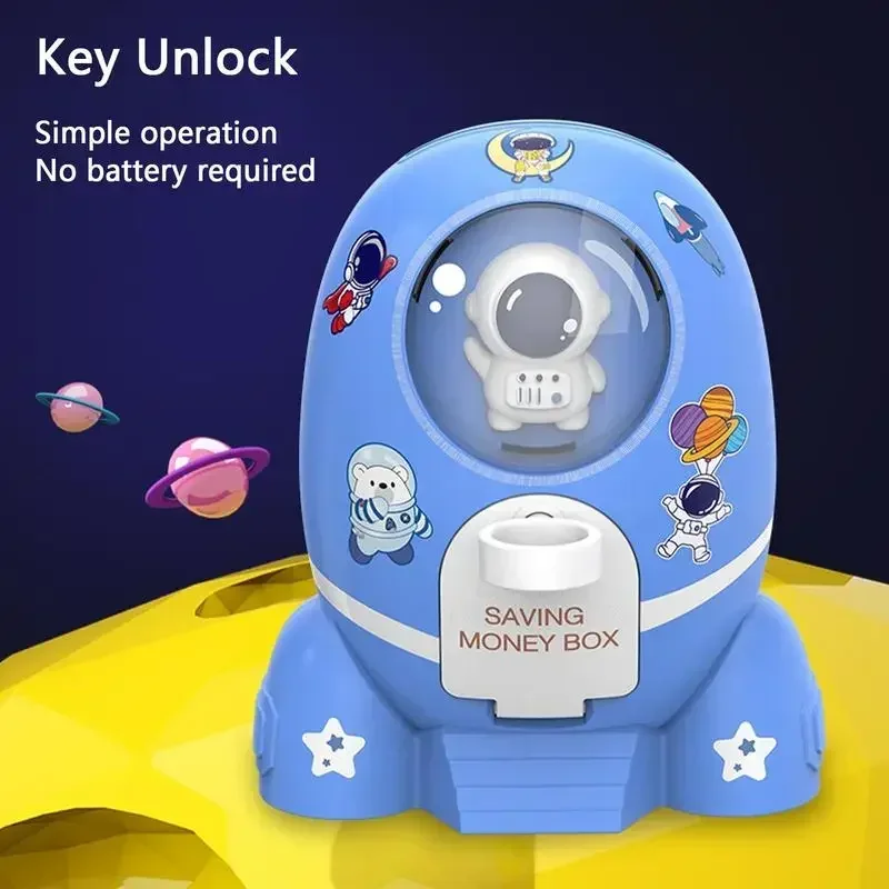 Rocket Astronaut Coin Piggy Ba - Kids Education Money recension och pris